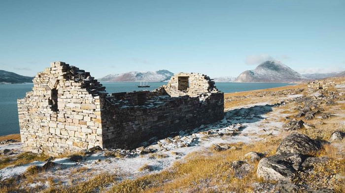 rejse til Grønland, Hvalsey Kirke, nordbo ruin, udflugt