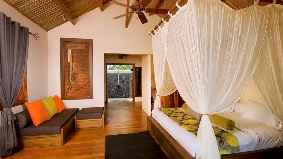 Rejser til Mauritius, Lakaz Chamarel Exclusive Lodge, Soveværelset i Exclusive Suite "Piton Canot" 