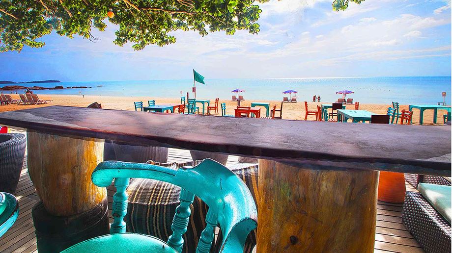 Thailand, Koh Samui, The Fair House Beach Resort, Bar Udsigt Strand