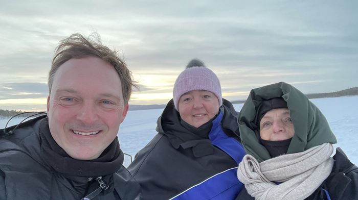 Uffe, Merete og Birgitte fra Profil Rejser i Lapland