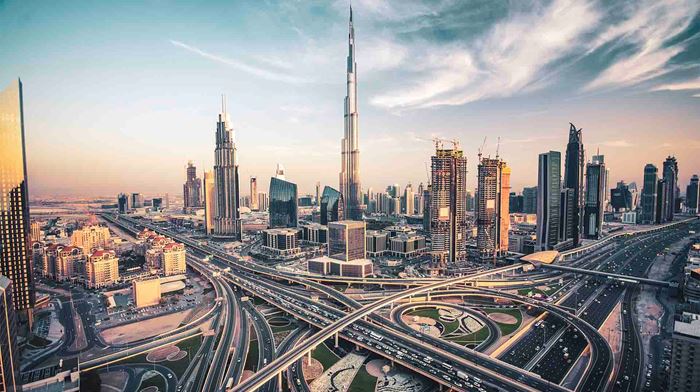 Dubai Vejnet i Dubai Centrum Motorvej Hovedvej