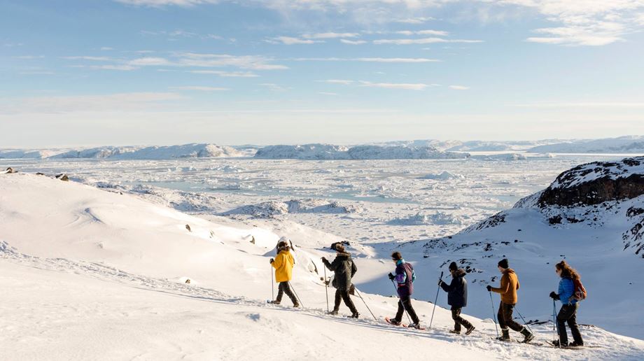 Grønland Iglo Lodge llulissat, Vandrere,Snelandskab, Vinter, Diskobugten, Fjelde, Bjerge