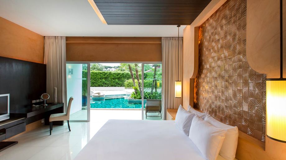 Rejser til Thailand, Phuket, Chanalai Romantica Resort, pool access værelse