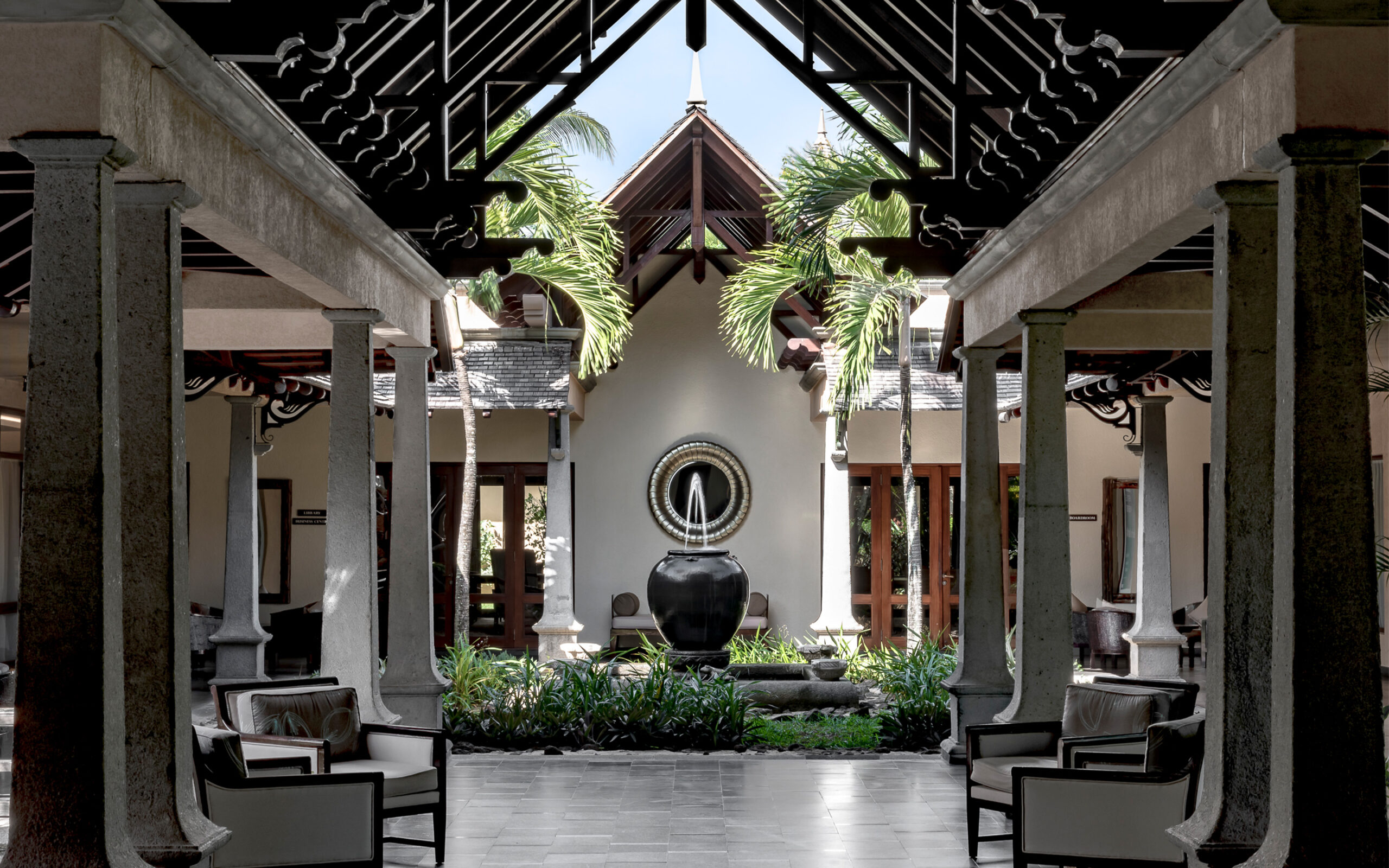 Rejser til Maurtius, Maradiva Villas Resort & Spa, Lobbyen på Maradiva Villas Resort & Spa