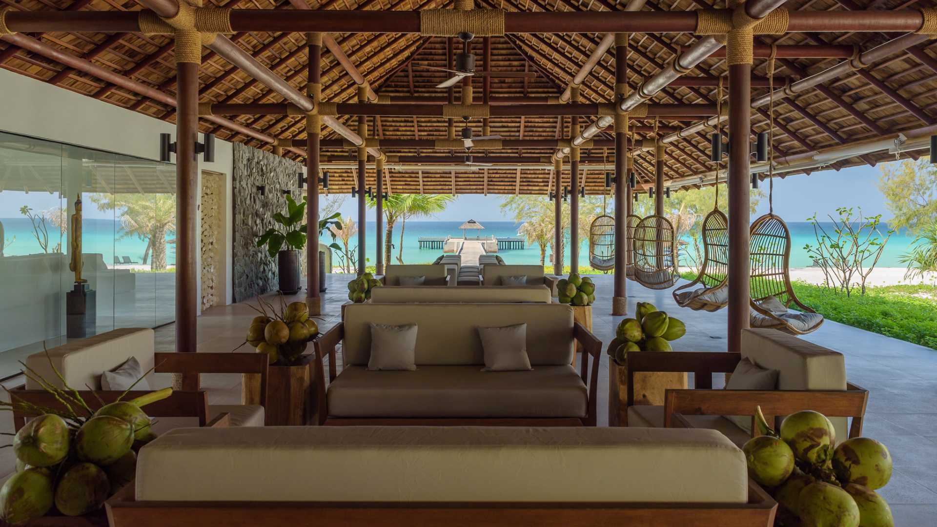 Cambodia, Koh Rong Island, The Royal Sands, Lobby