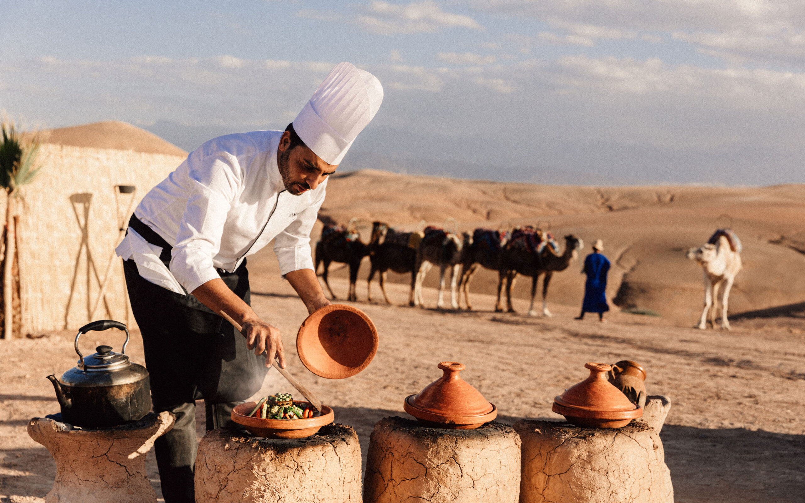 Marokko Marrakesh Amanjena Agafay Dinner