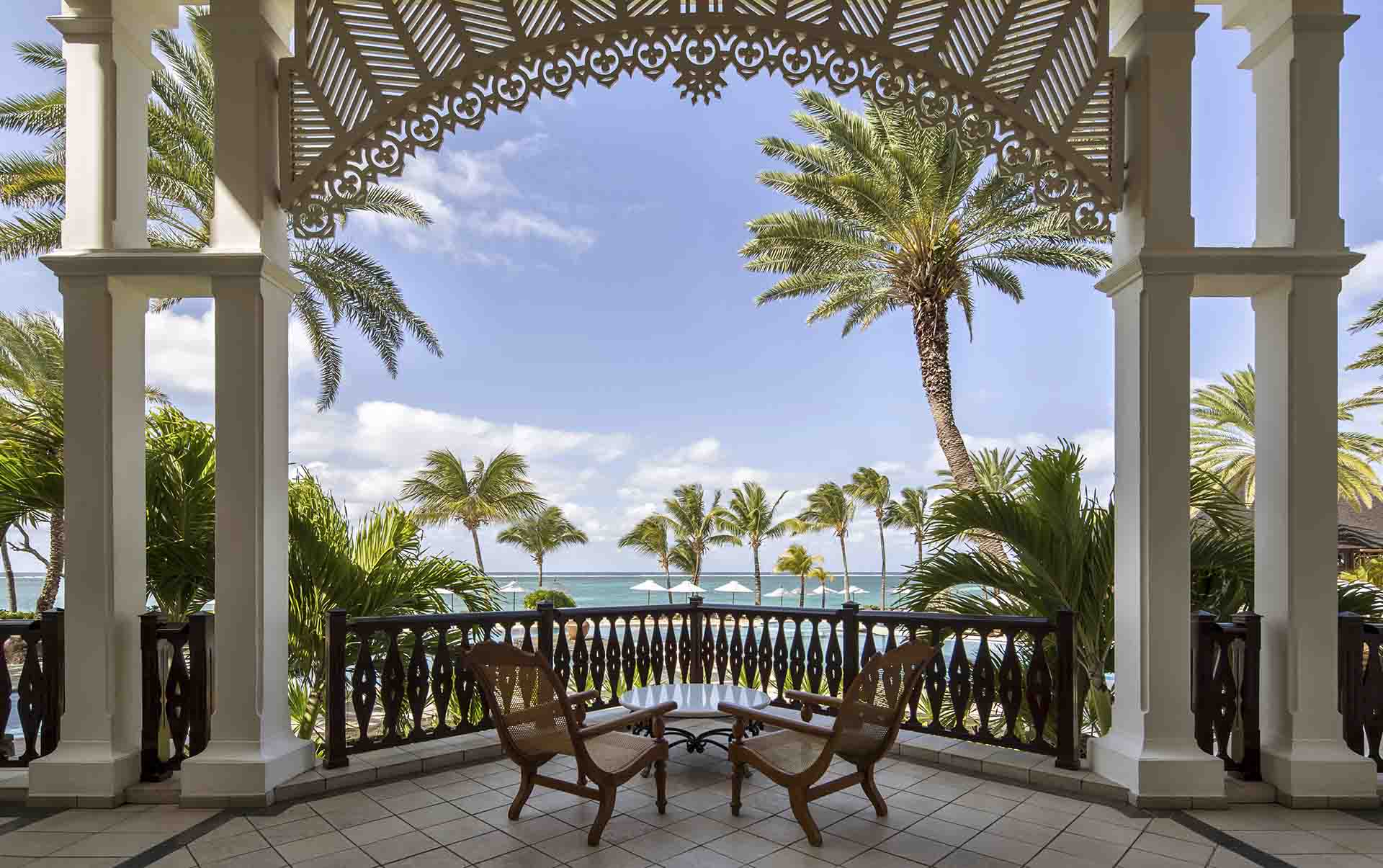 Rejser til Mauritius, The Residence Mauritius, Smuk udsigt fra lobbyen