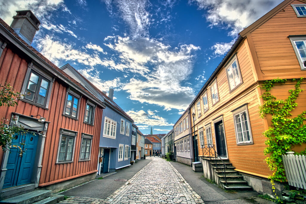 Norge Trondheim Gamle By