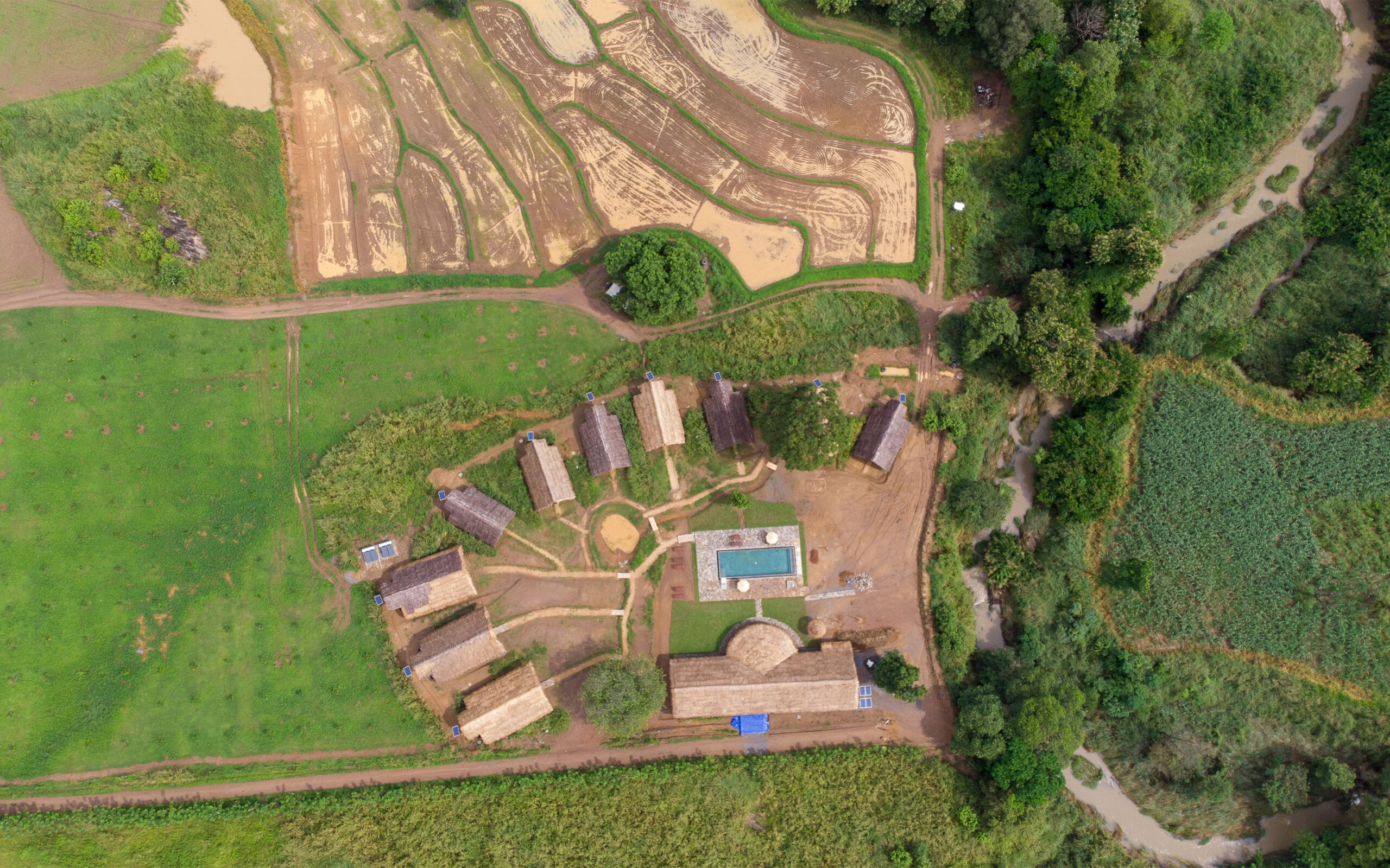 Sri Lanka Wild Glamping Gal Oya Set Fra Luften
