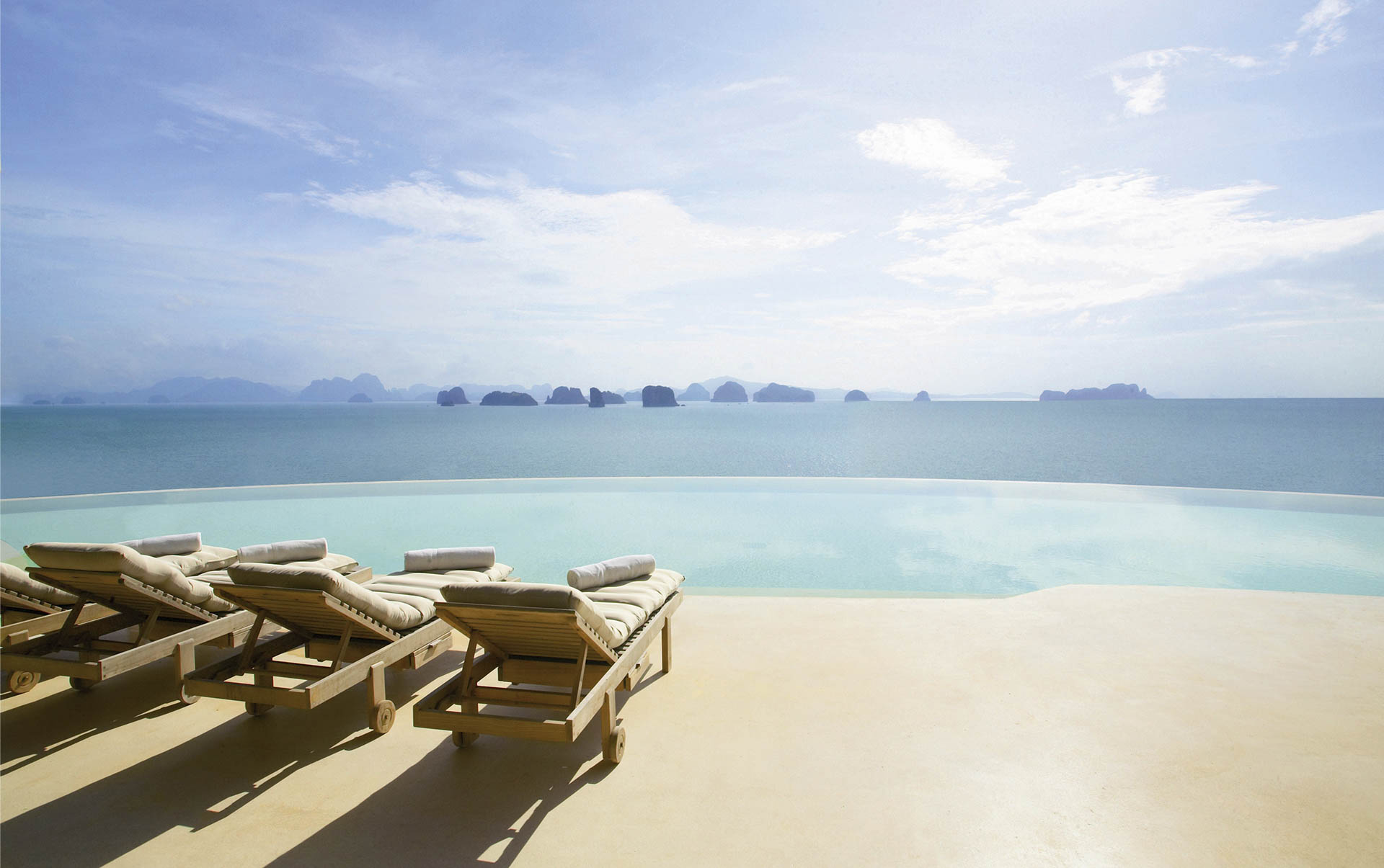 Thailand, Koh Yao Noi, Six Senses Yao Noi, Pool Udsigt