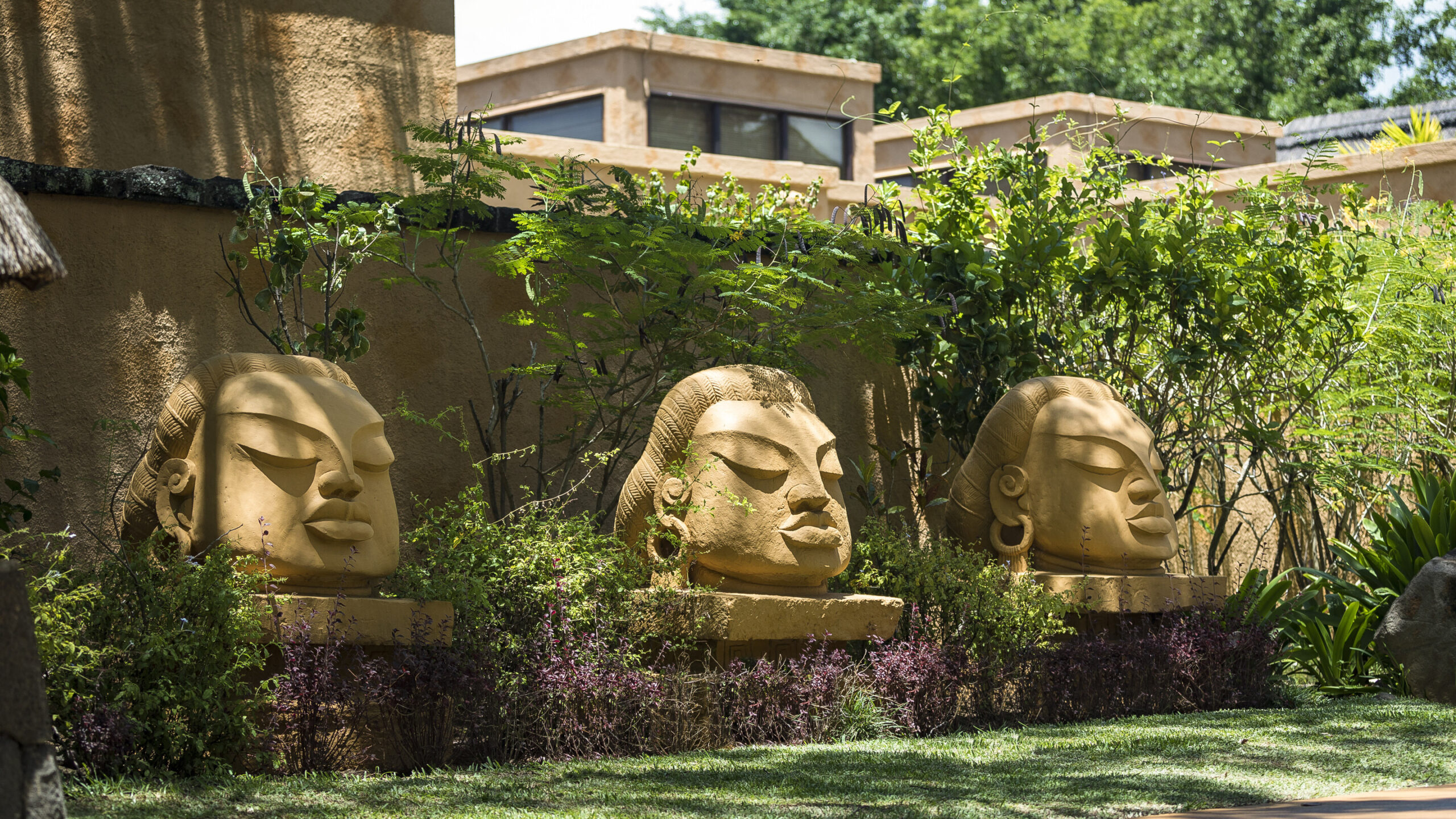 Mauritius Oberoi Beach Resort Have med Buddha Ansigter