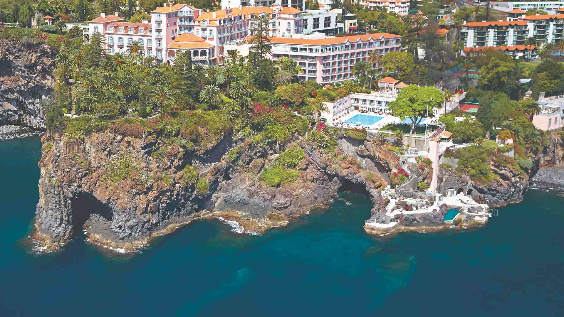 Rejser til Portugal, Madeira, Belmond Reid's Palace, udsigt ovenfra
