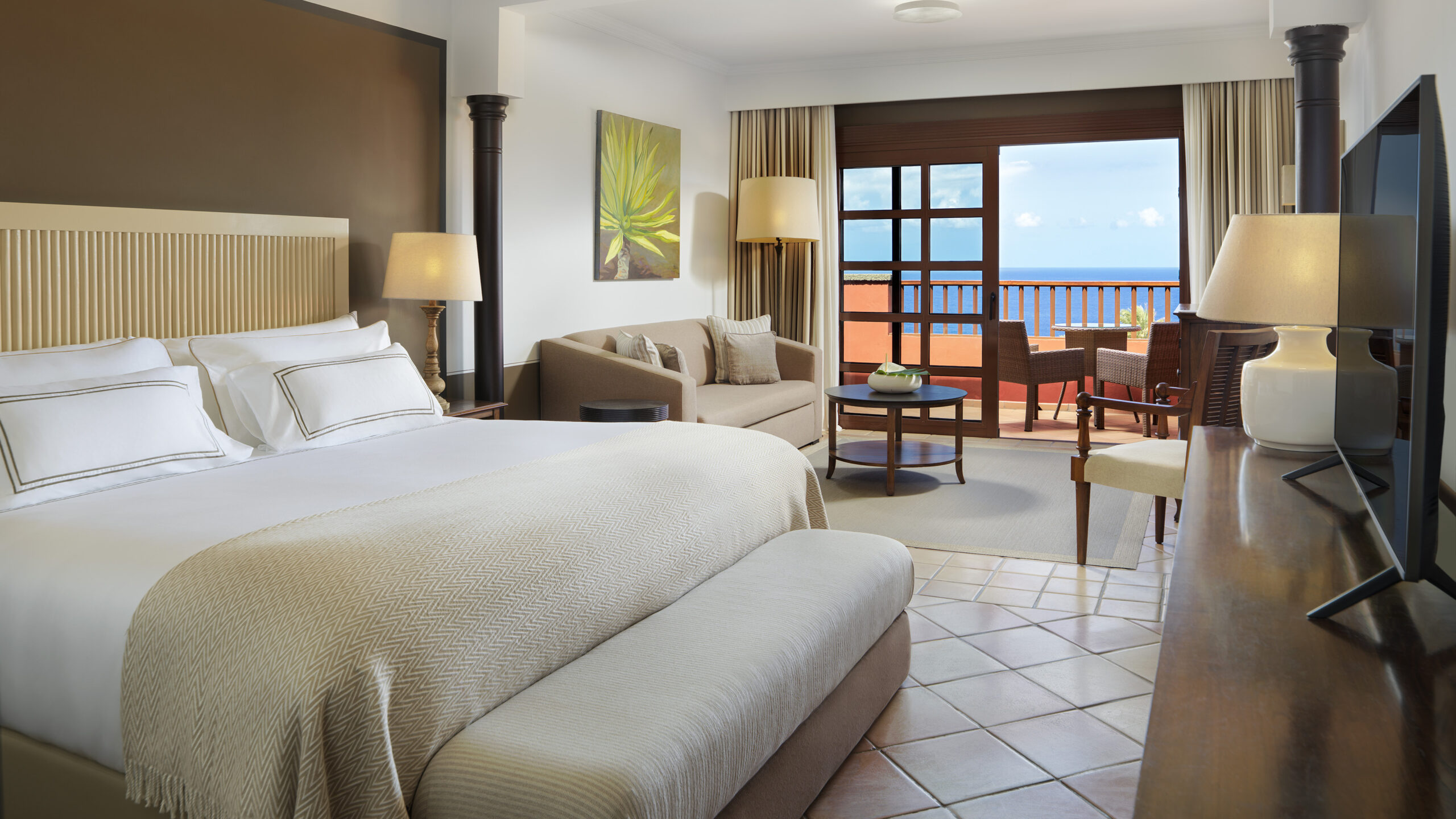 Spanien Tenerife Hacienda del Conde Junior Suite med Havudsigt