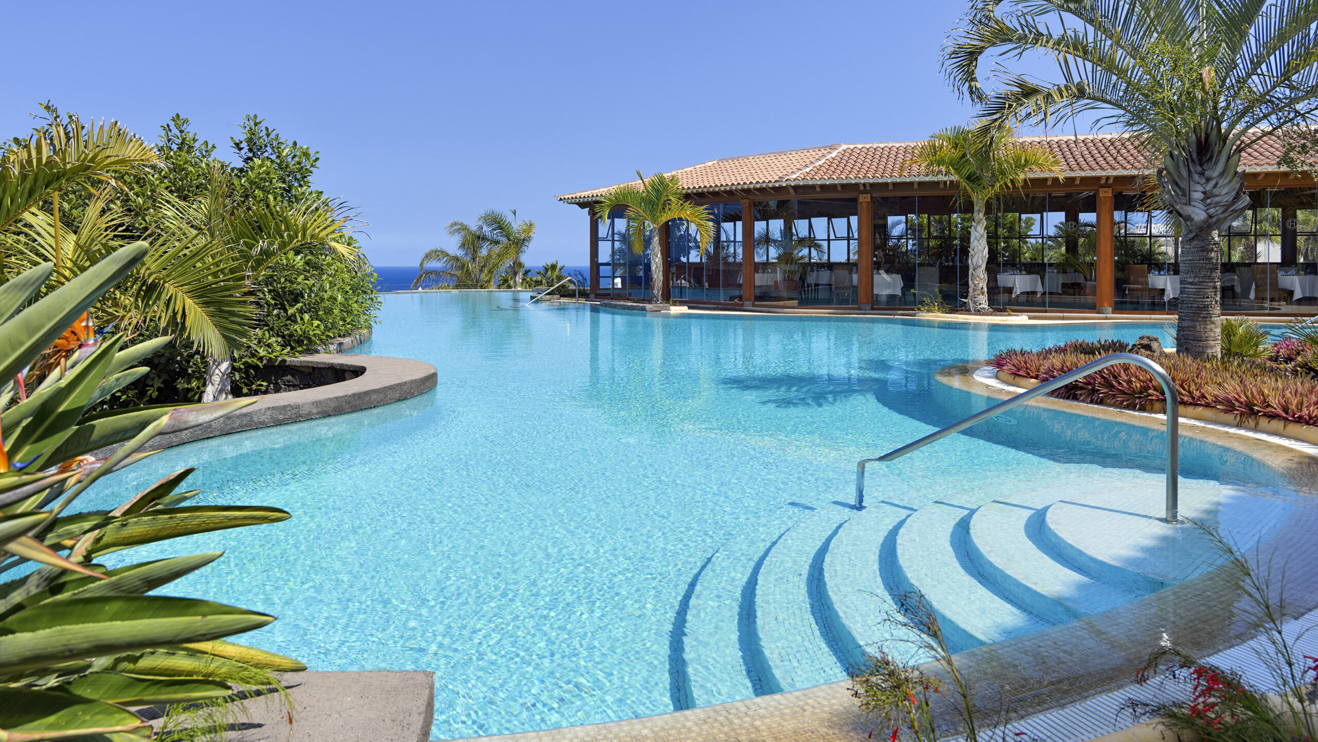 Spanien Tenerife Hacienda del Conde Pool ved Buenavista Restaurant