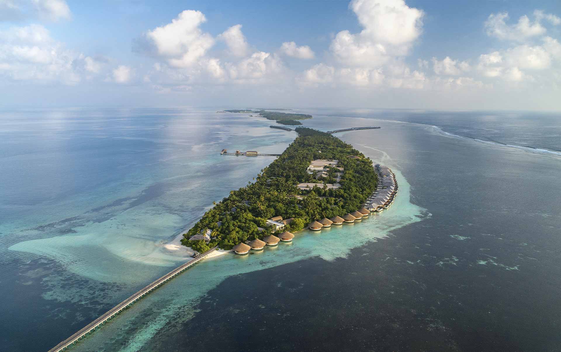 Rejser til Maldiverne, The Residence Maldives at Dhigurah, fra luften