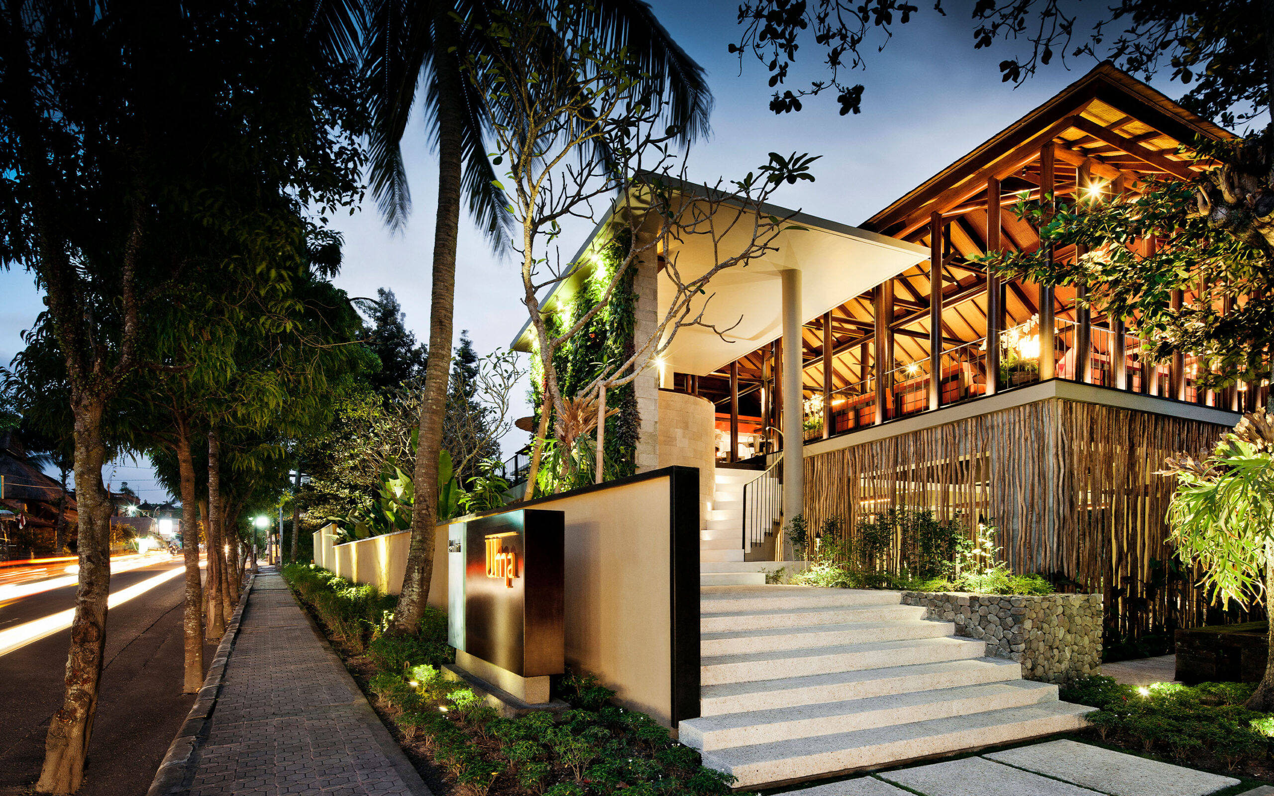 Indonesien, Bali, Ubud Como Uma, Uma Cucina, Entrance