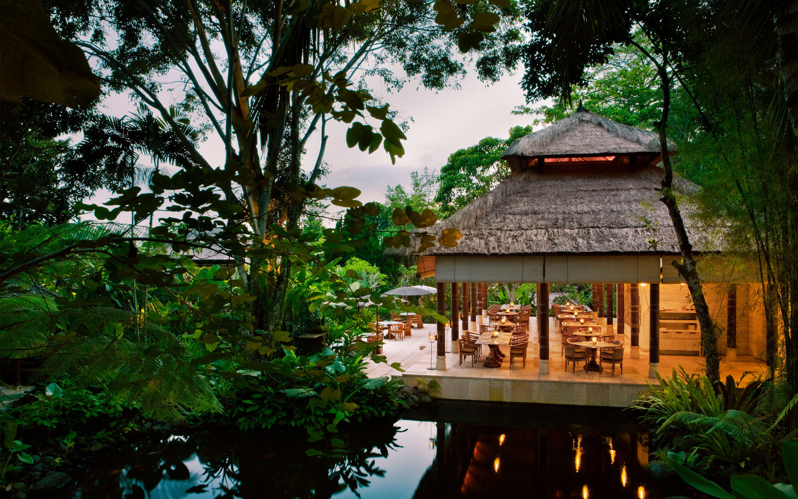 Indonesien, Bali, Como Uma Ubud, Restaurant Kemiri