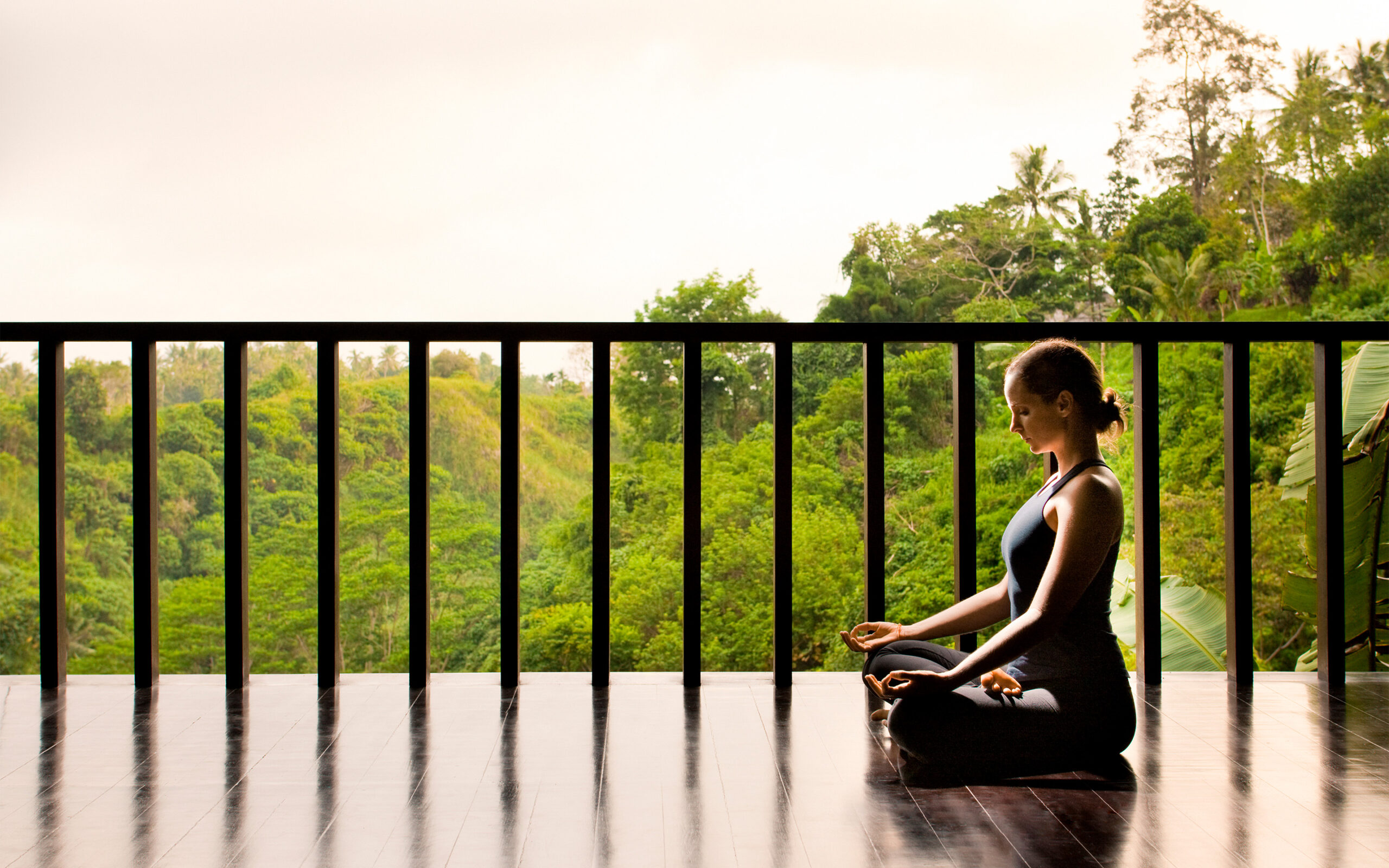 Indonesien, Bali, Como Uma Ubud, Yoga Class