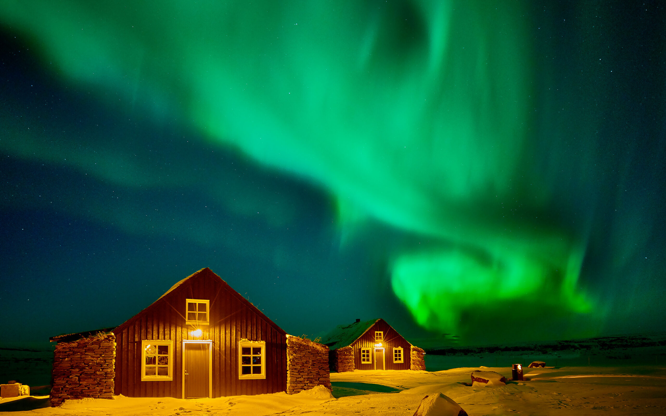 Island Torfhus Retreat Nordlys