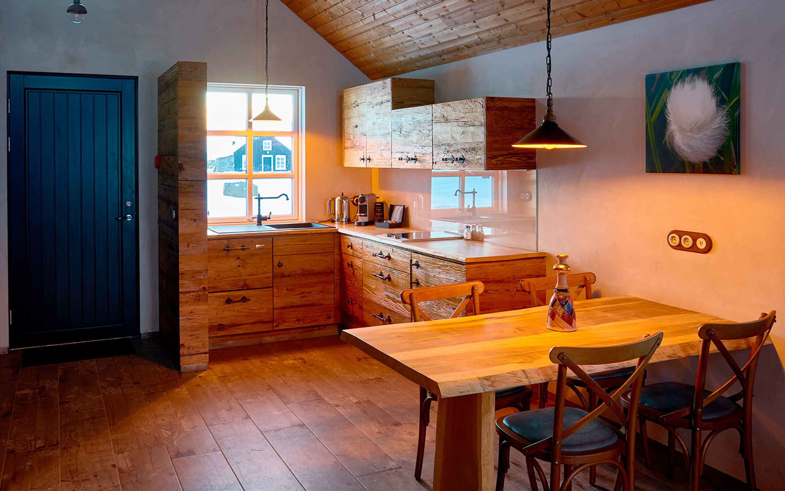 Island Torfhus Retreat Torfhus Hytte Køkken