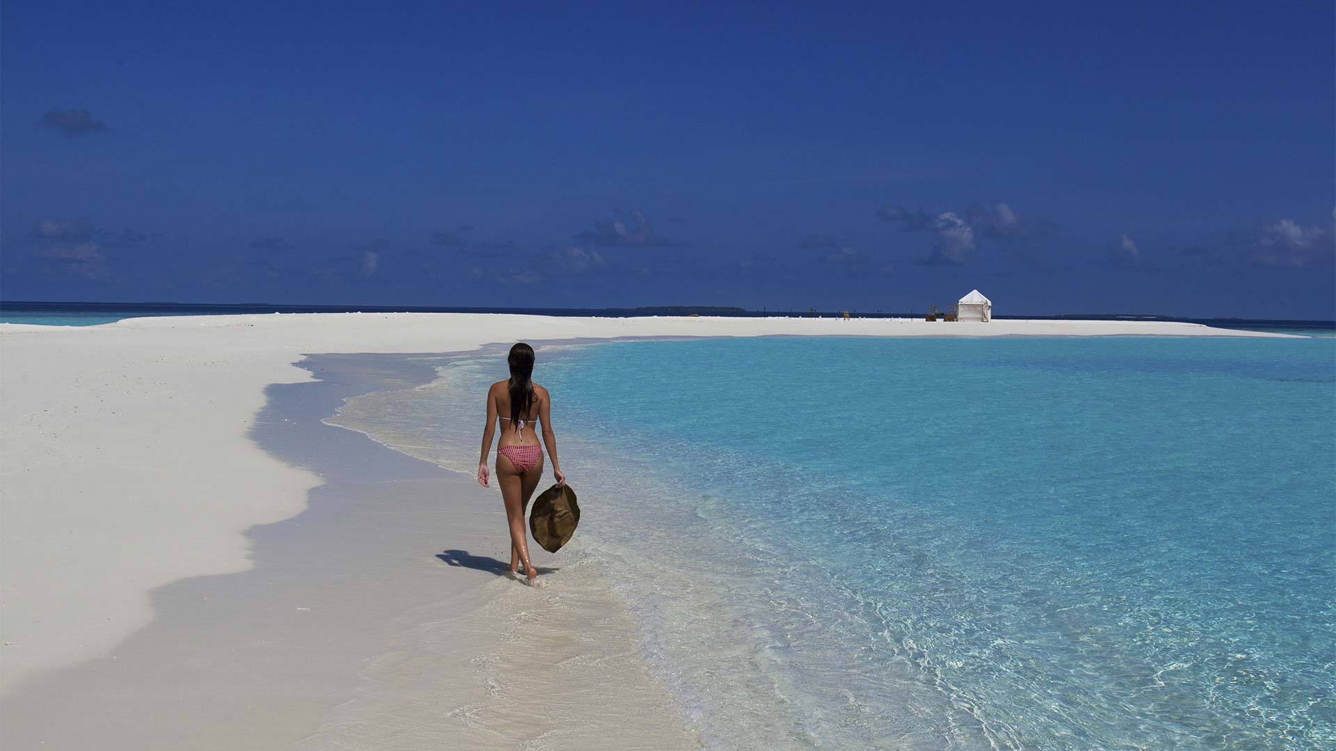 Maldiverne Soneva Fushi Sandbank Dame