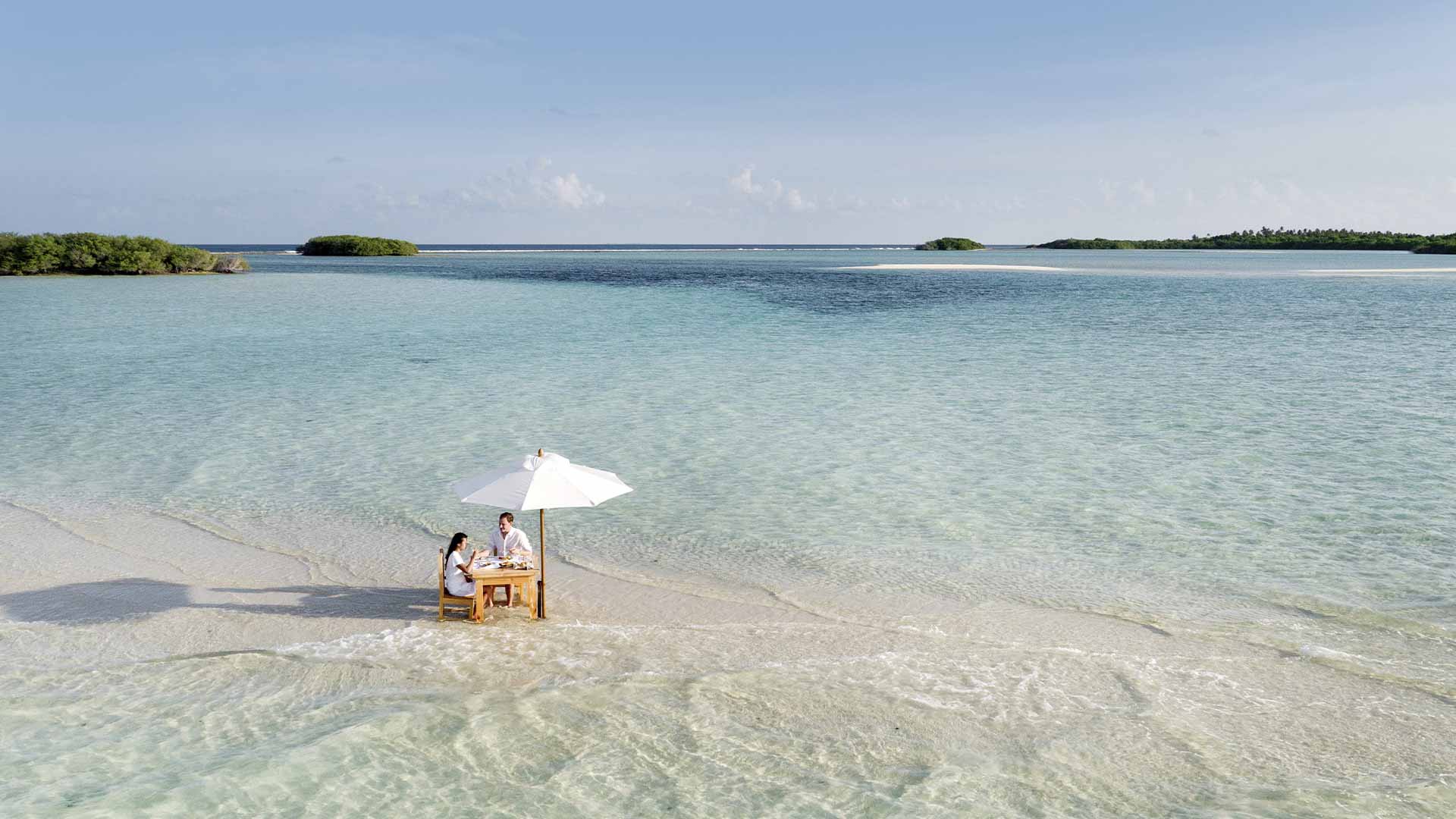 Maldiverne Soneva Jani Dining Water 