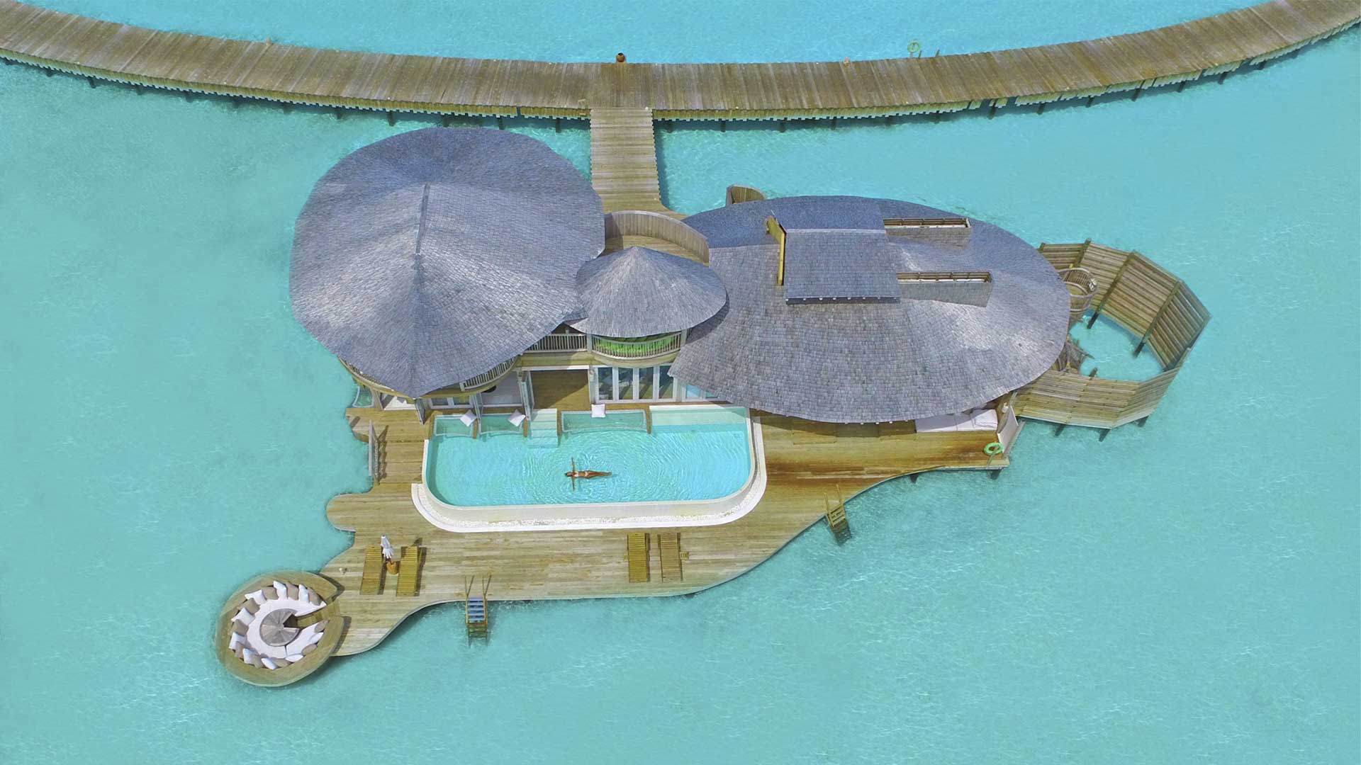 Maldiverne Soneva Jani From Air