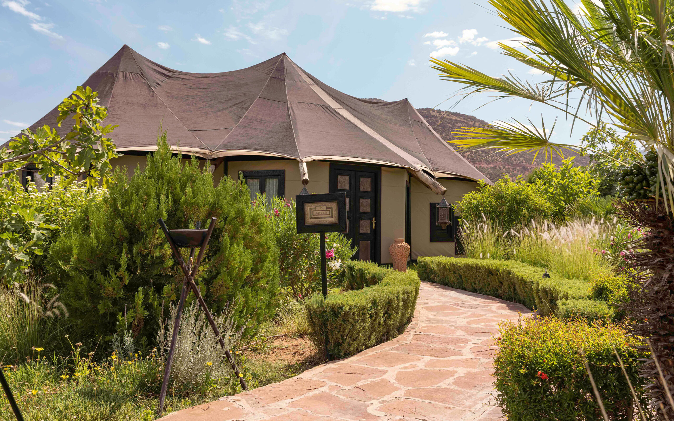 Marokko Atlas Kasbah Tamadot Telt