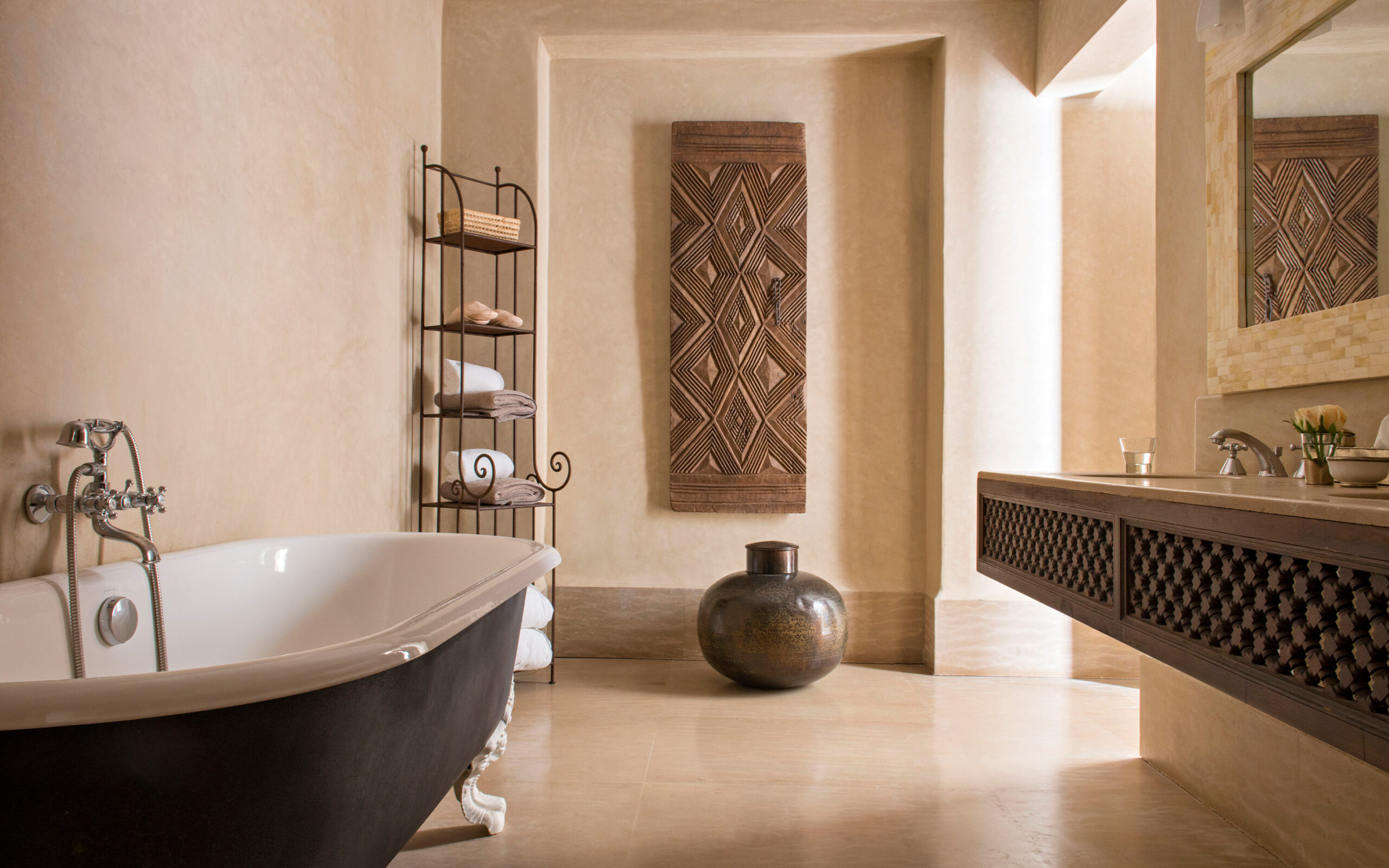 Marokko Marrakech Villa Orangers Bathroom Intemporelle