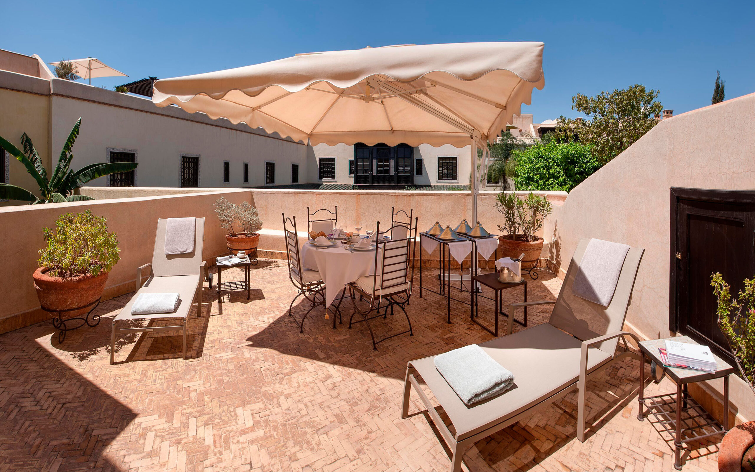 Marokko Marrakech Villa Orangers Terrace