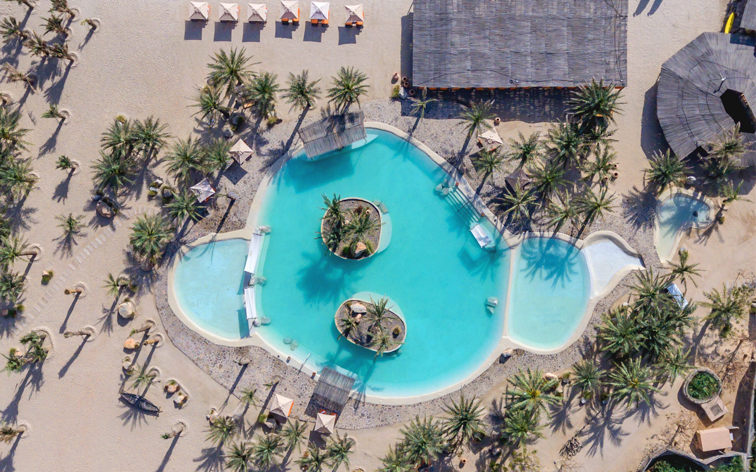 Oman Musandam Six Senses Zighy Bay Saltvandspool Set Fra Oven
