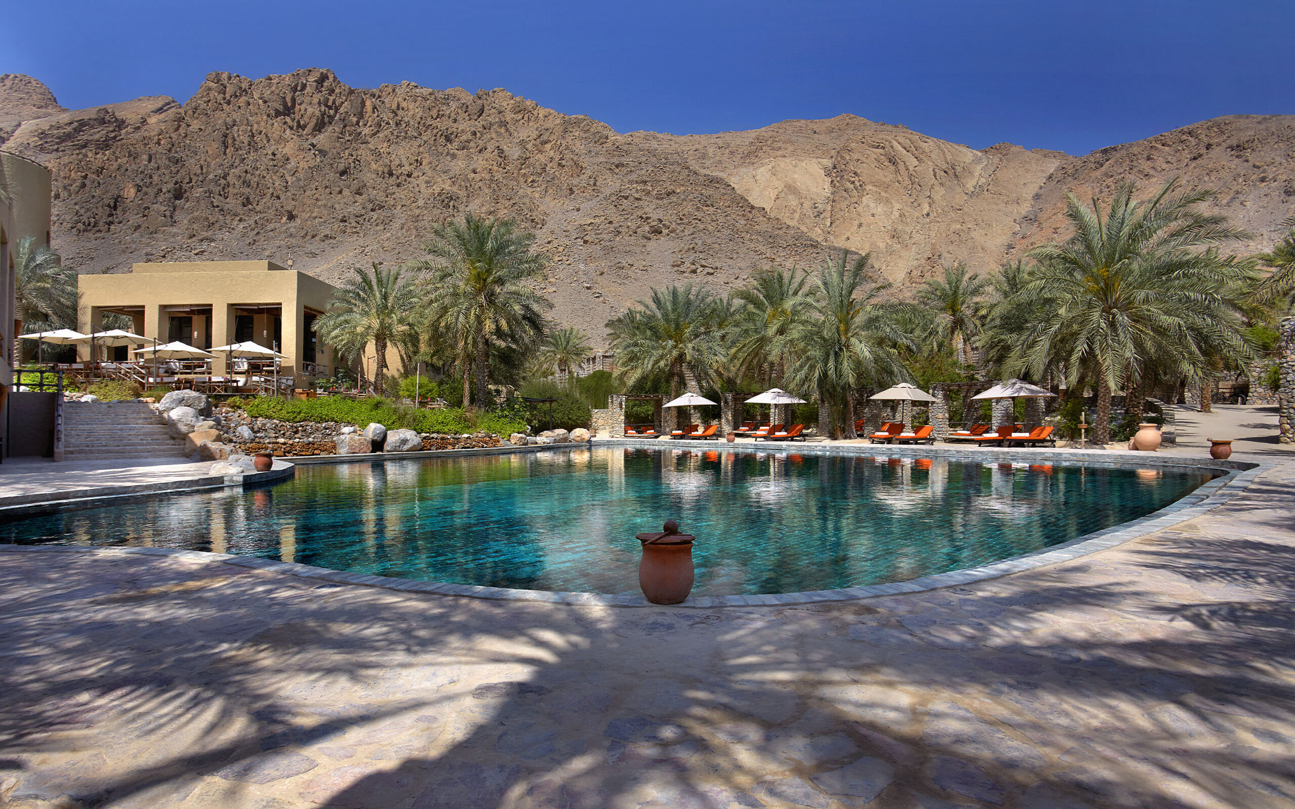Oman Musandam Six Senses Zighy Bay Swimmingpool