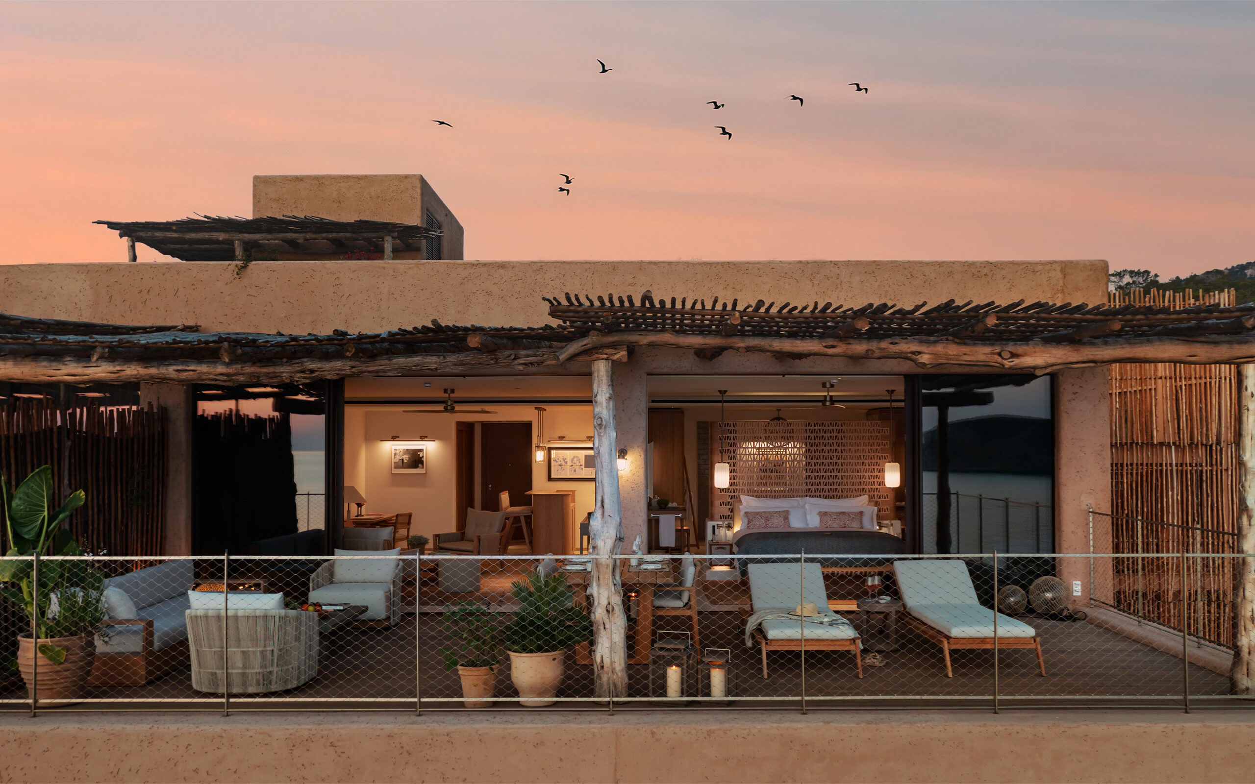 Rejser til Spanien, Ibiza, Six Senses, Sea Scape Suite Terrace View