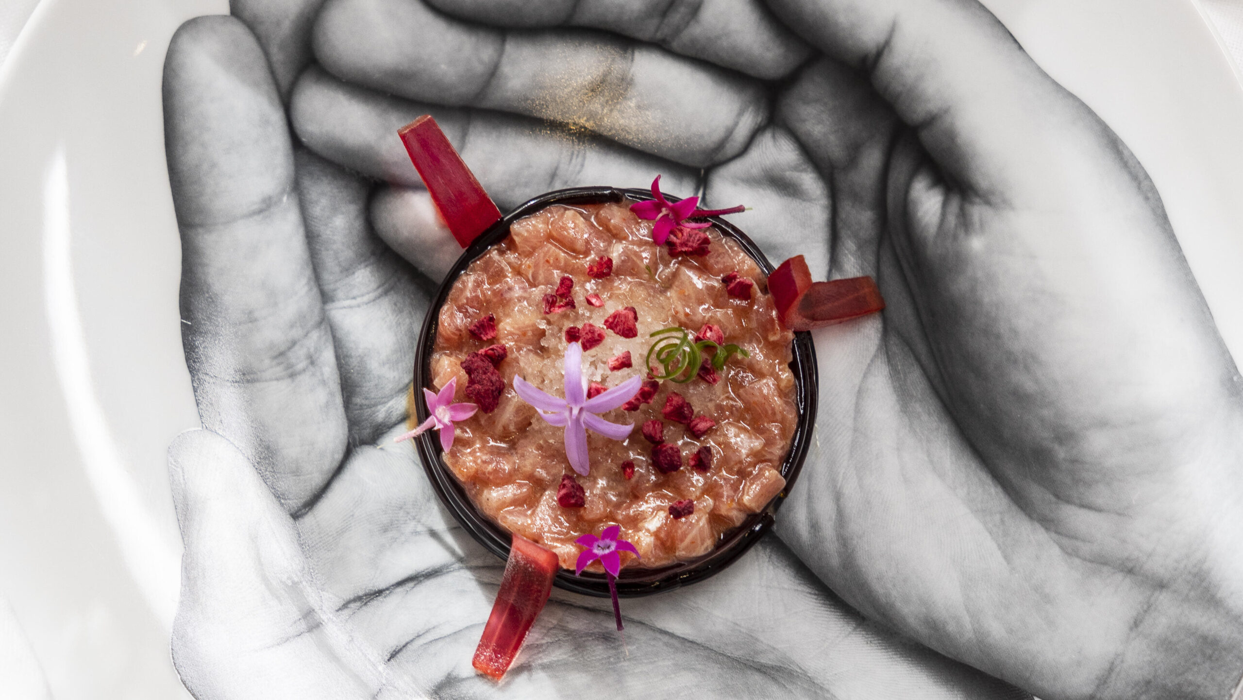 Ritz Carlton Tenerife, Abama, Michelin restaurant M.B., Tartar