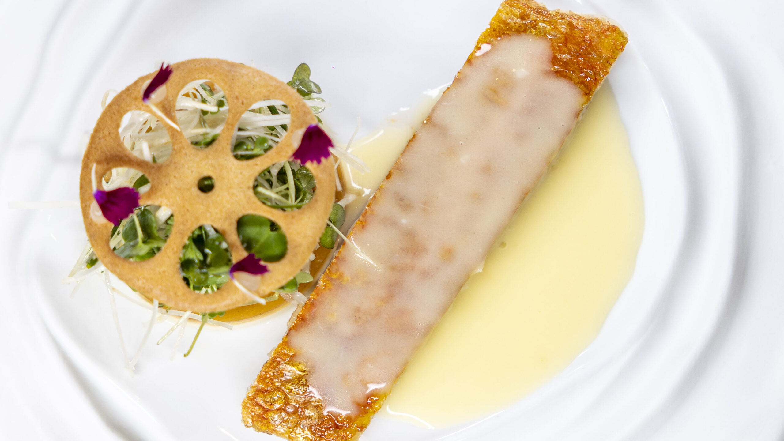 Ritz Carlton Tenerife, Abama, Michelin restaurant M.B., Salmonete