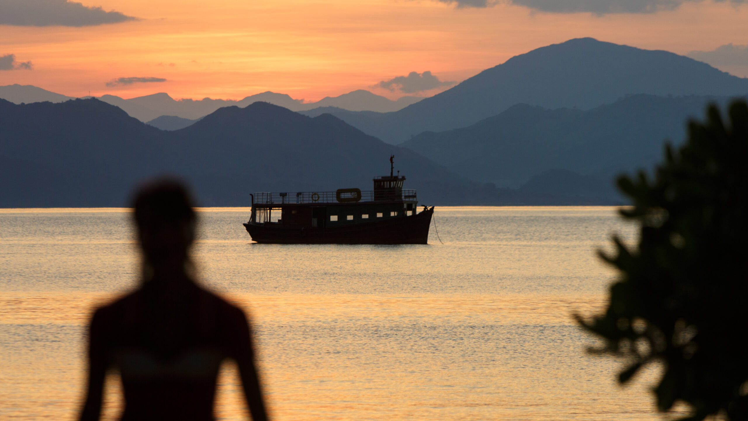 Vietnam Nha Trang Six Senses Solnedgang