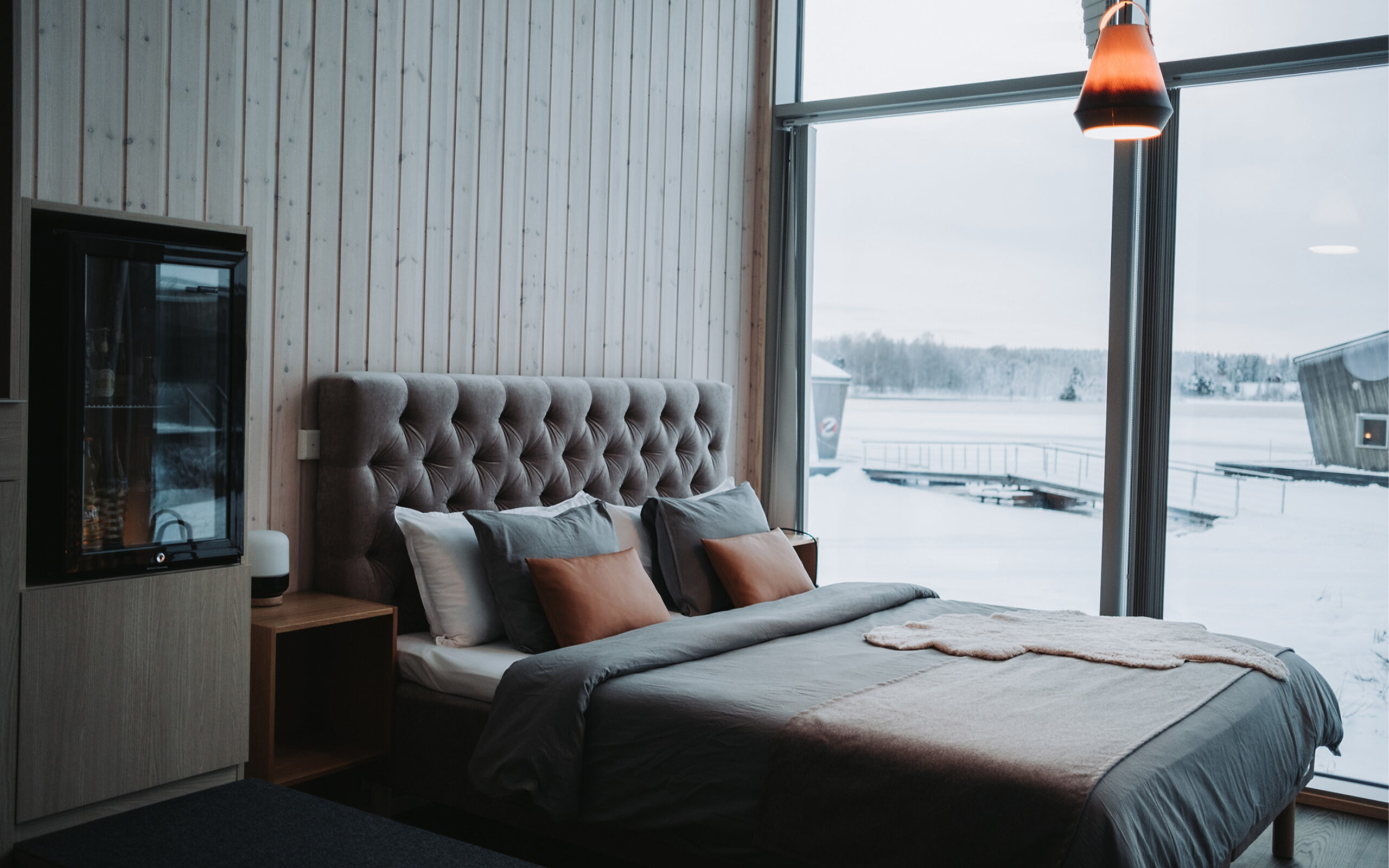 Sverige Lapland Arctic Bath Land Cabin Double Room Malin Saxcom