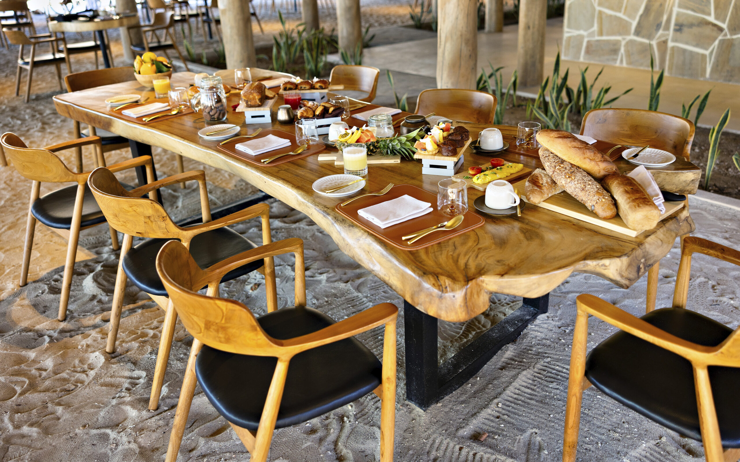 Tanzania Zanzibar Bawe Island The Sand Restaurant Morgenmad