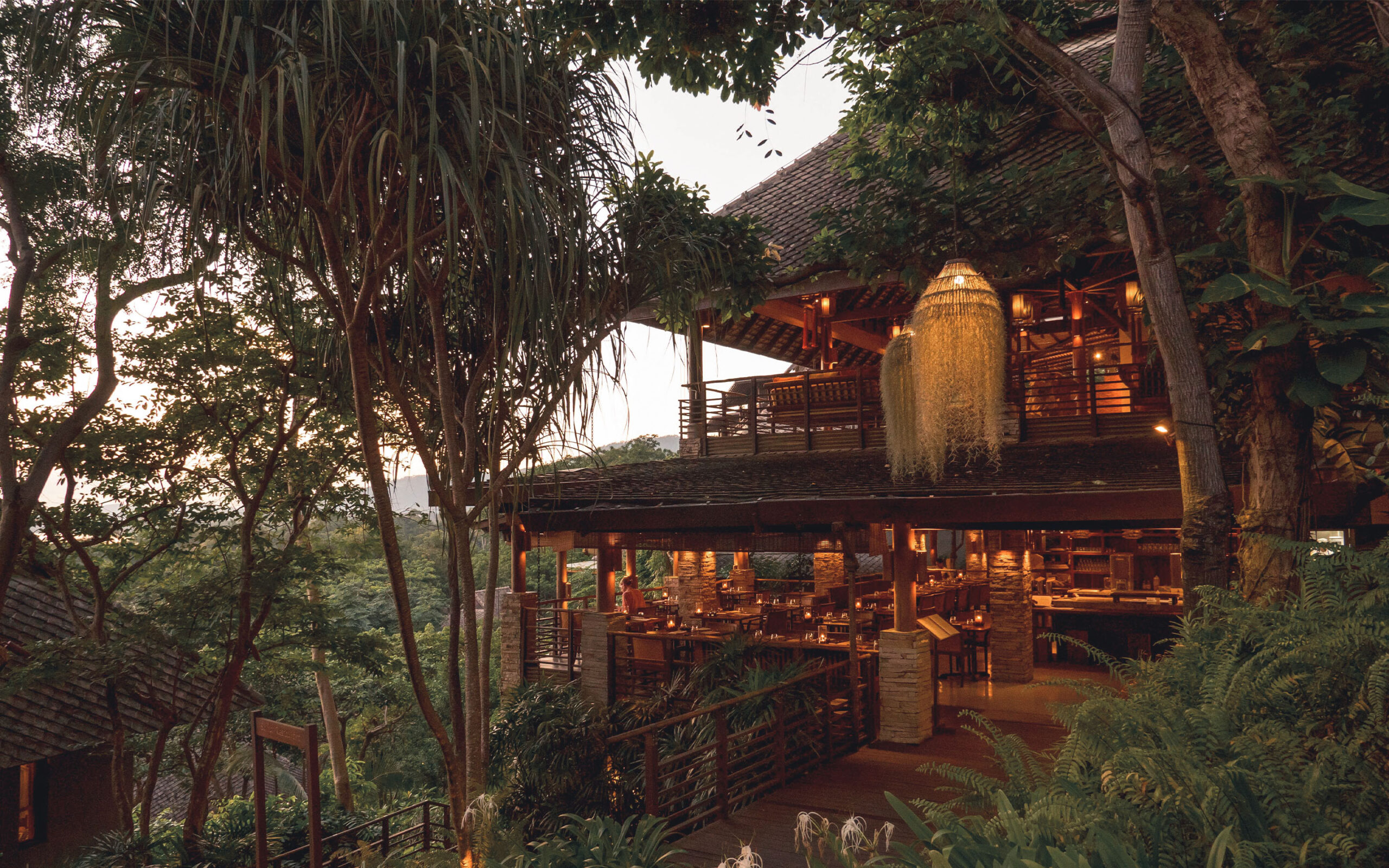 Thailand, Koh Samui, Kamalaya Koh Samui, Restaurant Aften