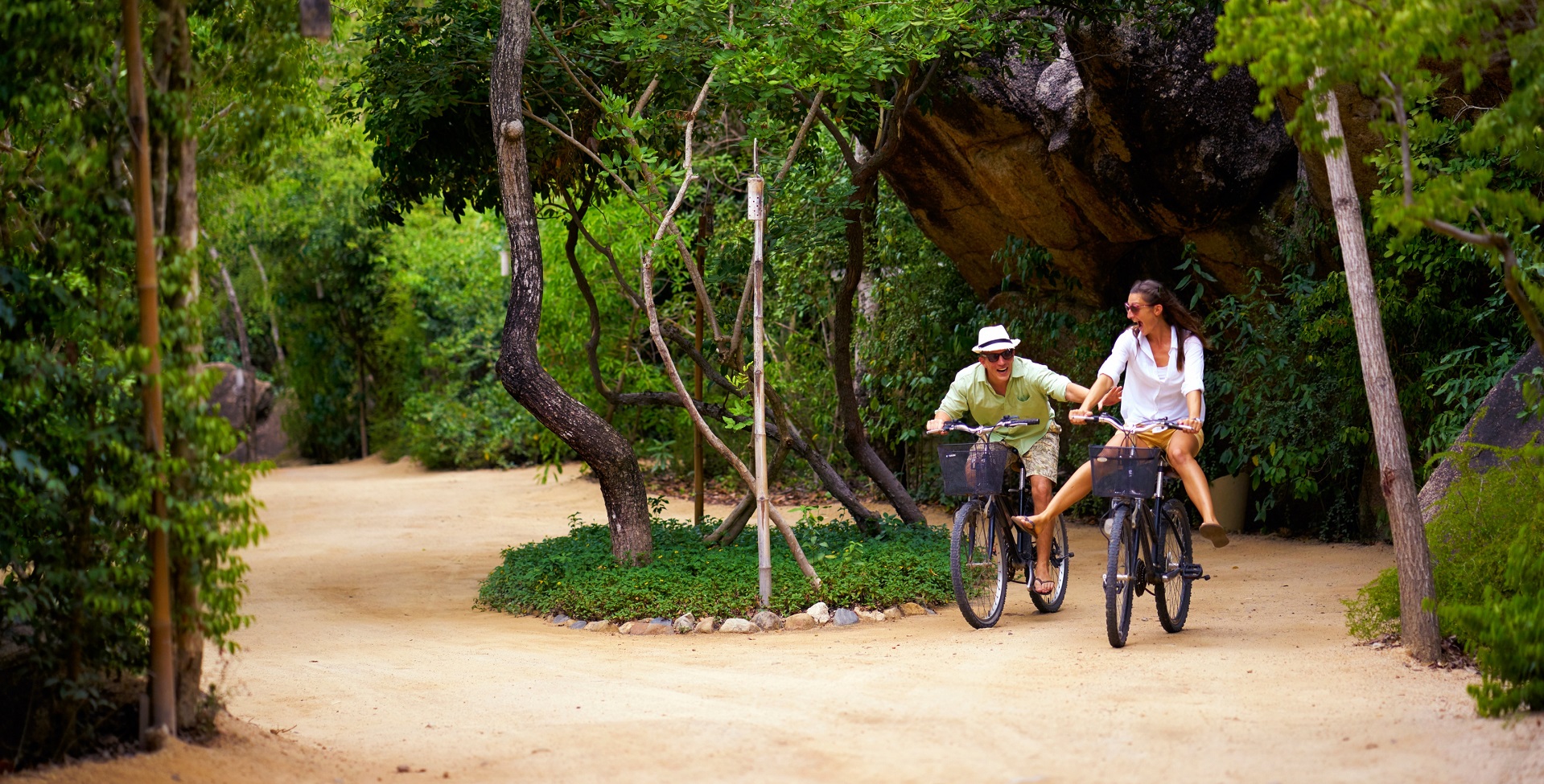 Vietnam Nha Trang Six Senses Bicycle Through Resort