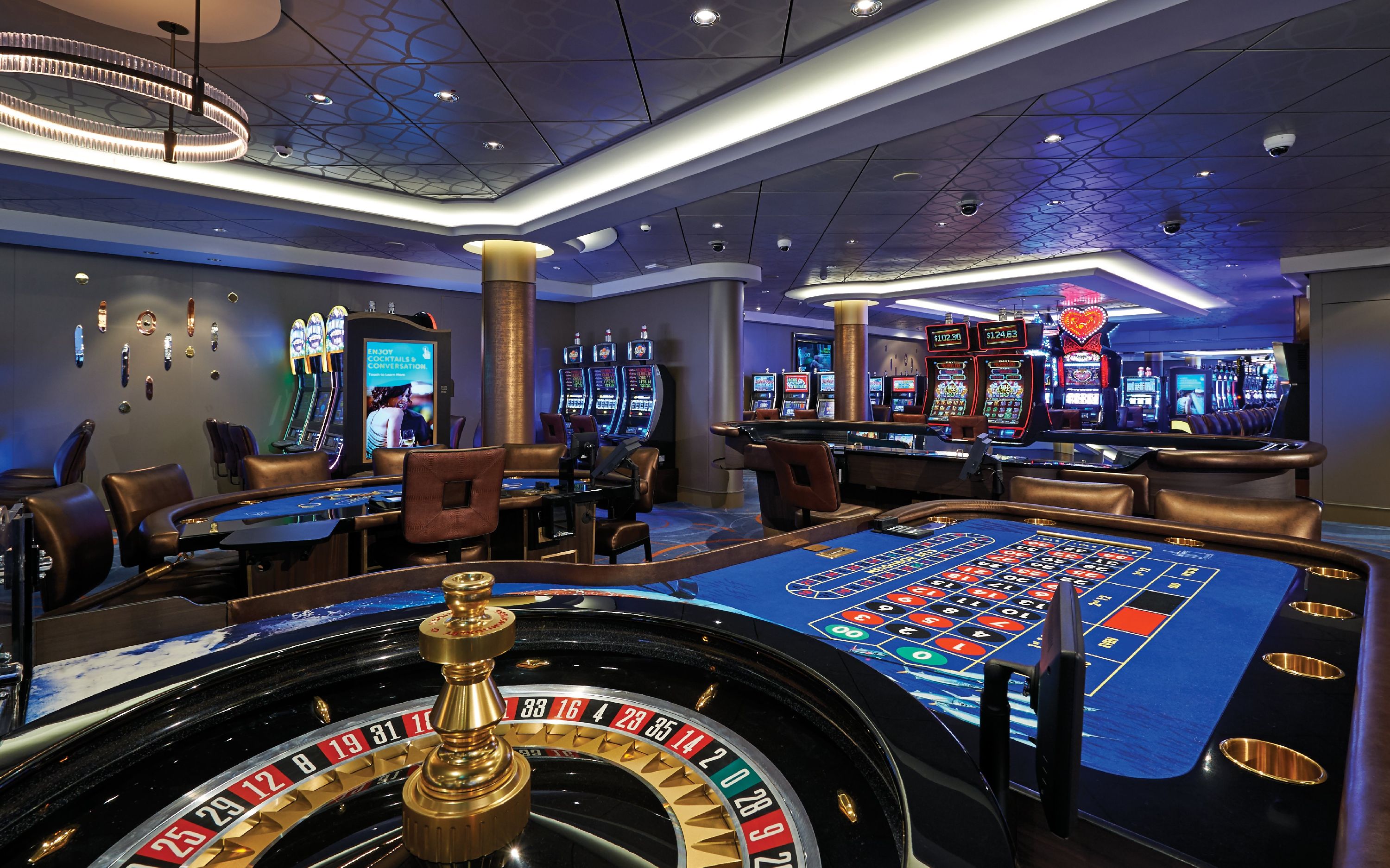 Casino ombord på Norwegian Escape krydstogtskibet